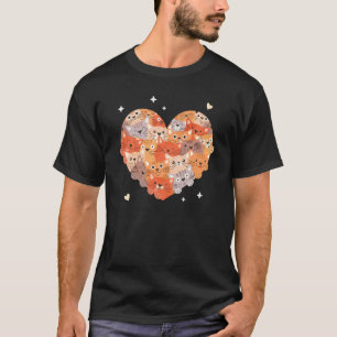 Cute Cat Adorable Heart Kitty Love Cat Family Best T-Shirt