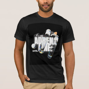 Cute cat & Adrenaline design t-shirt