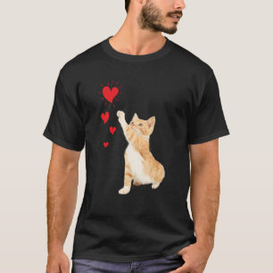 Cute Cat and Heart Love Kitty Lover Long Sleeve T-Shirt