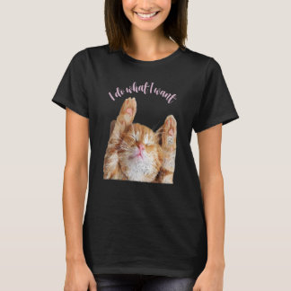 Cute Cat Apparel I Do What I Want Cat Lady Kids T-Shirt