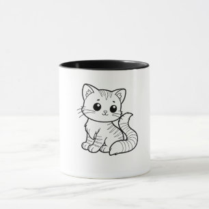 CUTE CAT ART DESIGN MUG