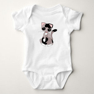 Cute Cat Baby Bodysuit