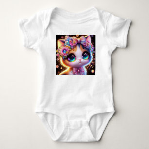Cute Cat Baby Bodysuit
