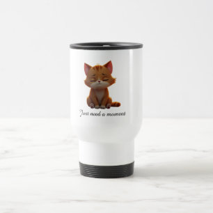 Cute cat - beautiful present for animal lover travel mug