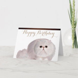Cute Cat Birthday Greeting Card