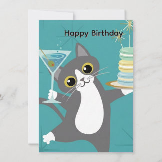 Cute Cat Birthday InvitationInvitation Invitation