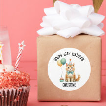 Cute cat Birthday Party favours