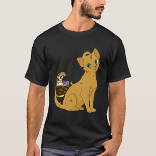 Cute Cat Bunny Basket Easter Egg T-Shirt