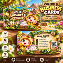 Cute Cat Business Card | Custom Personalised