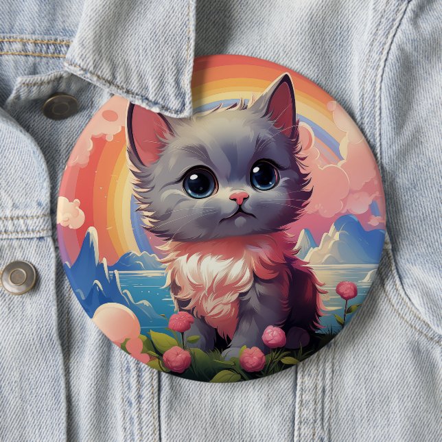Cute cat button (In Situ)