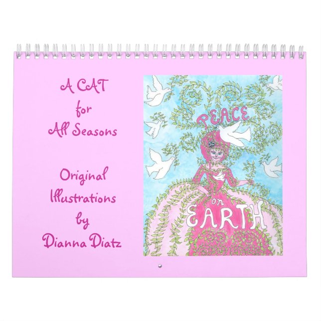 Cute Cat Calendar 2014 - "A Cat for All Seasons" (Cover)