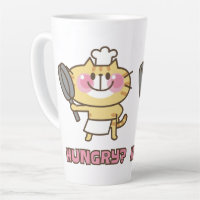 Cute Cat Cartoon Chef Pink Funny Kids Party 