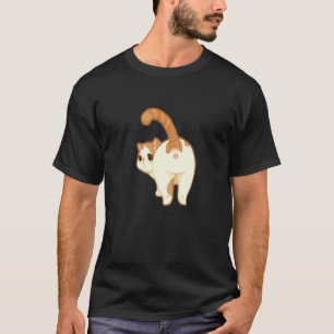 Cute Cat Cheeky Butt From Behind Pet T-Shirt