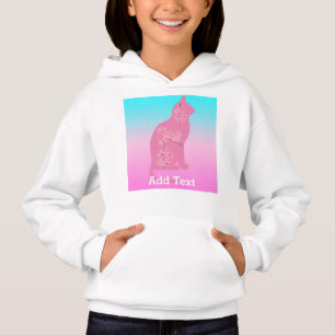 Cute Cat Cherry blossom Flower Sakura Girl