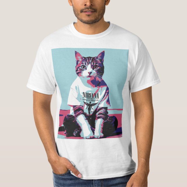 Cute Cat Chillin' T-Shirt (Front)