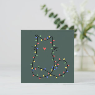Cute Cat Christmas Cat Mum Funny Xmas Cat Lover  Holiday Card