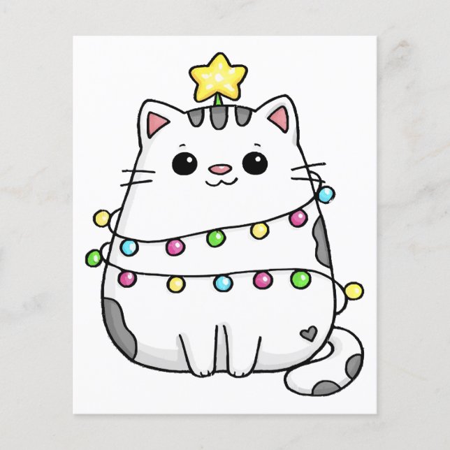 Cute Cat Christmas design  (Front)