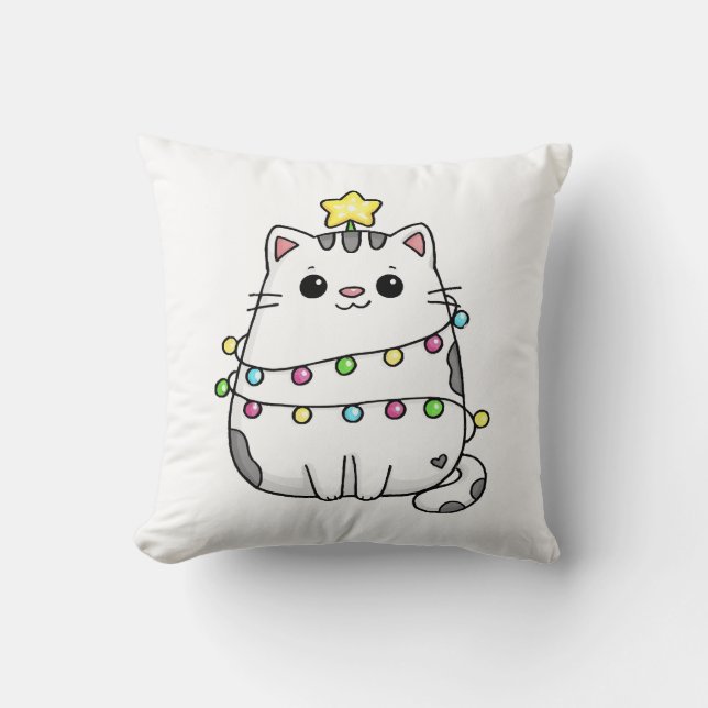Cute Cat Christmas design  Cushion (Front)