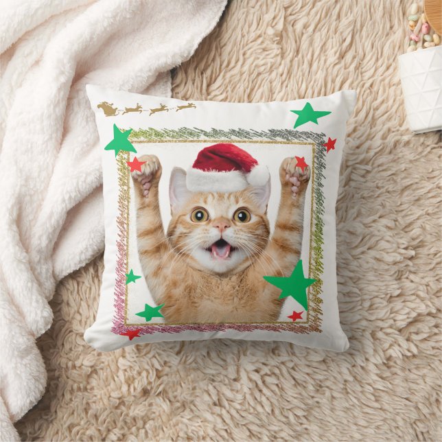 Cute Cat Christmas Design ♡ Cushion (Blanket)