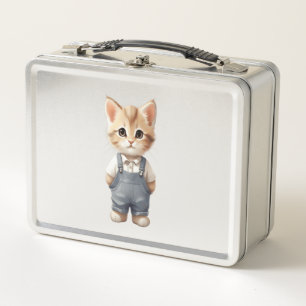 Cute Cat Classic T-Shirt Metal Lunch Box
