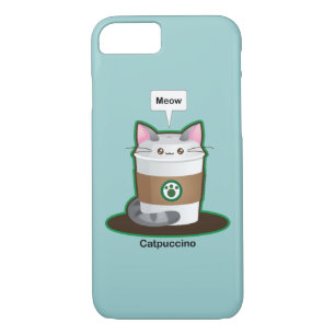 Cute Cat Coffee Case-Mate iPhone Case