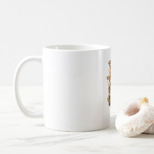 Cute Cat Coffee Lover Kawaii Design - Powered by C Mug