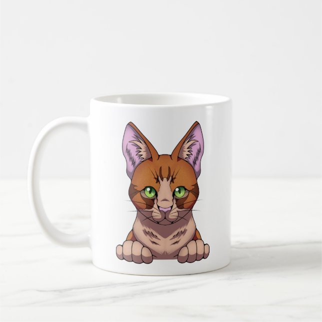 Cute Cat Coffee Mug (Left)