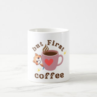 Cute Cat Coffee Mug Design