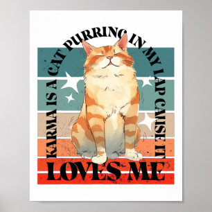 Cute Cat Comma - La Kamala Harris For President  Poster