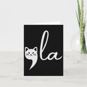 Cute Cat Comma-la Kamala Harris President 2024  Card