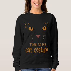 Cute Cat Costume Face Not Only for Fancy Dress Sweatshirt