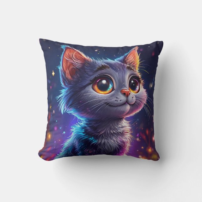 🐱 Cute Cat Cosy Home Decor Gift ✨ Cushion (Front)