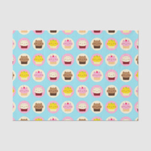 Cute Cat Cupcakes Tissue Paper
