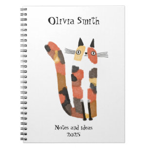 Cute cat custom notebook