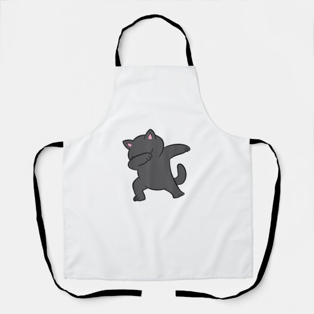 Cute Cat Dabbing Cat  Apron (Front)