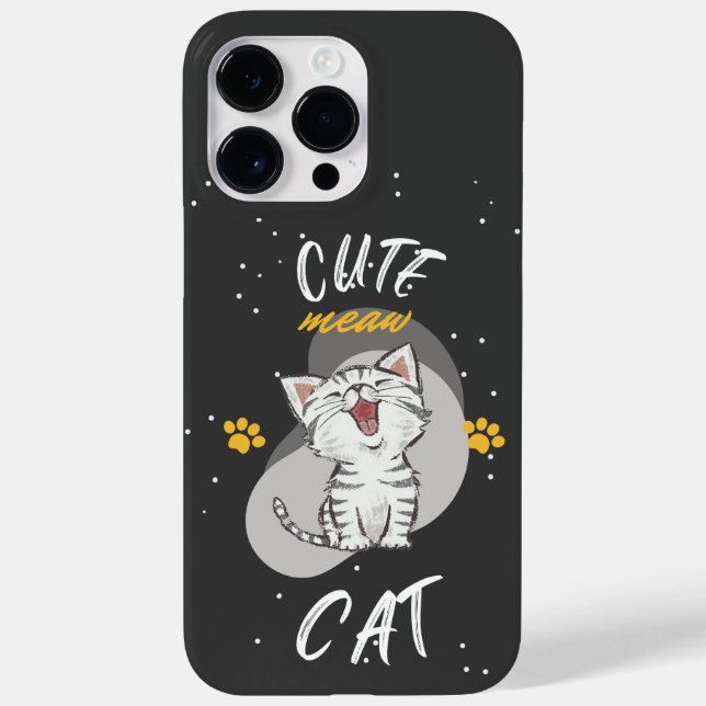 Cute CAT design Case-Mate iPhone Case (Back)