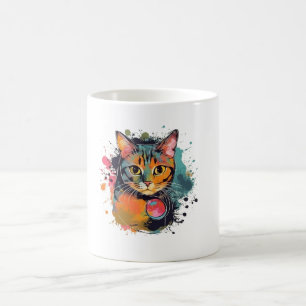 cute cat design  coffee mug