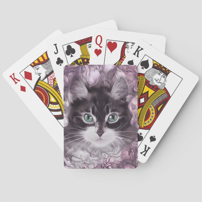 Cute Cat Design Playing Cards. Cards (Back)