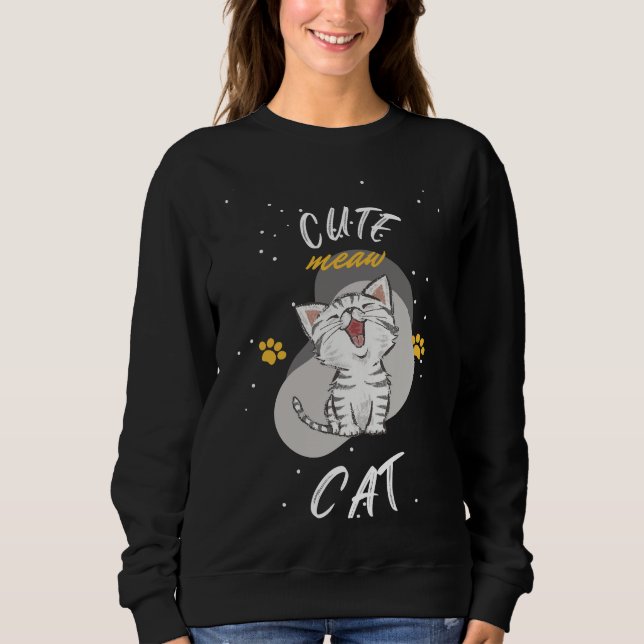 Cute CAT design Sweatshirt (Front)