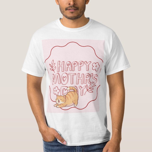Cute cat design t-shirt (Front)