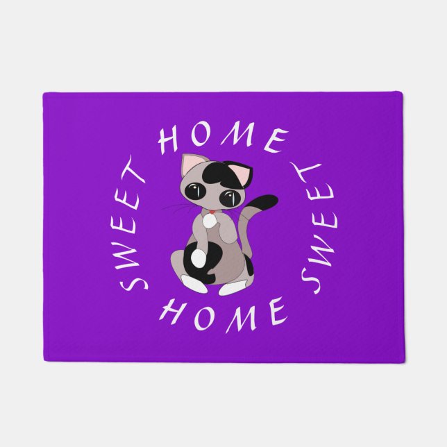 Cute Cat Doormat (Front)