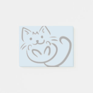 Cute Cat Drawing Post-it Notes