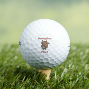 Cute Cat Drummer Percussion Posse Funny Musician Golf Balls