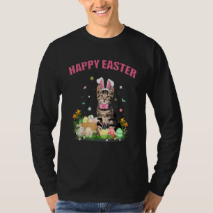 Cute Cat Easter Day Bunny Eggs Costume Mens Womens T-Shirt
