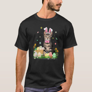 Cute Cat Easter Day Bunny Eggs Costume Mens Womens T-Shirt