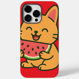 Cute Cat Eating Watermelon – Kawaii iPhone 14 Pro Case-Mate iPhone 14 Pro Max Case