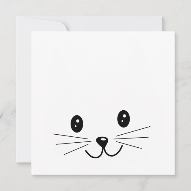 Cute Cat Face. (Front)