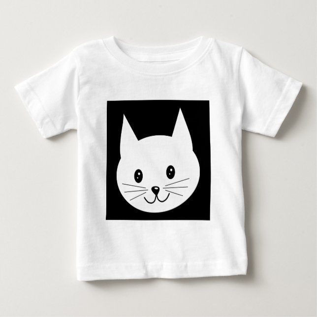 Cute Cat Face. Baby T-Shirt (Front)