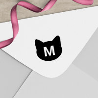 Cute Cat Face Monogram