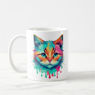 Cute Cat Face Multicolored Design-89059 Coffee Mug